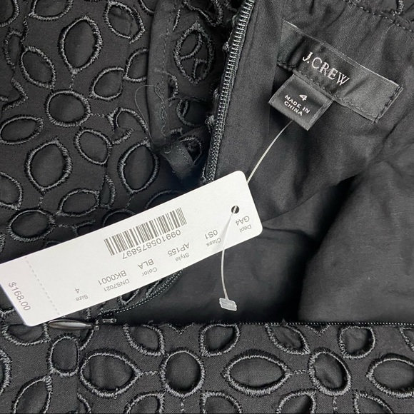 J. Crew Eyelet Ruffle Cropped Wide Leg Jumpsuit - Picture 9 of 10